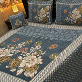 Fancy Velvet Bed Sheet Set - 4 Pieces  FVB 216